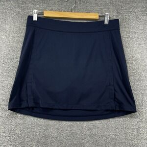 J Linderberg Amelie Mid Golf Skirt Women Size Large Blue Tennis Activewear